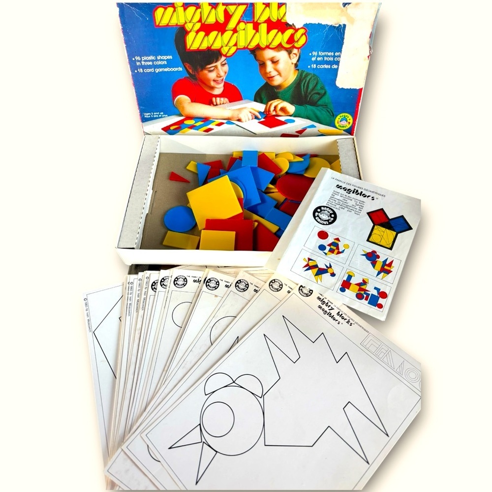 Vintage 1983 Magi Blocs by Regev Complete Puzzle Set